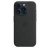 Чехол Silicone Case для iPhone 15 Pro, силикон, "Black"