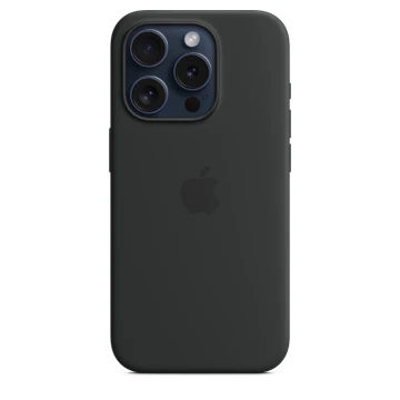 Чехол Silicone Case для iPhone 15 Pro Max, силикон, "Black"