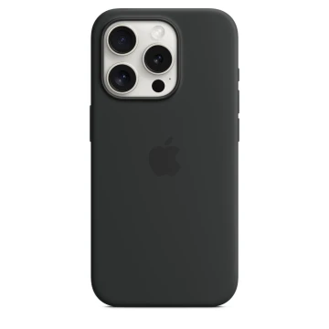 Чехол Silicone Case для iPhone 15 Pro Max, силикон, "Black"