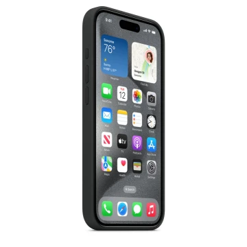 Чехол Silicone Case для iPhone 15 Pro Max, силикон, "Black"