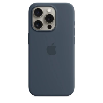 Чехол Silicone Case для iPhone 15 Pro, силикон, "Storm Blue"
