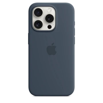 Чехол Silicone Case для iPhone 15 Pro, силикон, "Storm Blue"