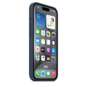 Чехол Silicone Case для iPhone 15 Pro, силикон, "Storm Blue"