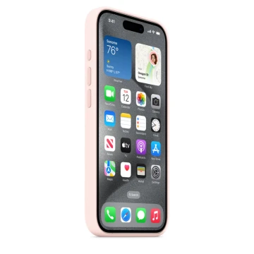 Чехол Silicone Case для iPhone 15 Pro, силикон, "Light Pink"