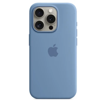 Чехол Silicone Case для iPhone 15 Pro, силикон, "Winter Blue"