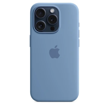 Чехол Silicone Case для iPhone 15 Pro, силикон, "Winter Blue"