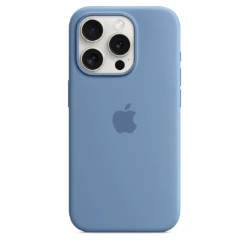 Чехол Silicone Case для iPhone 15 Pro, силикон, "Winter Blue"
