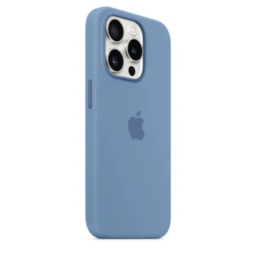 Чехол Silicone Case для iPhone 15 Pro, силикон, "Winter Blue"