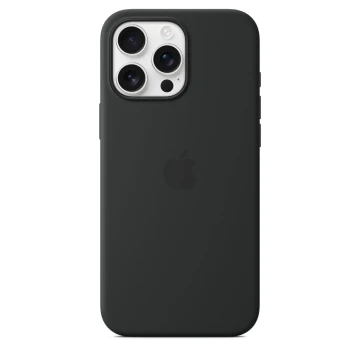 Чехол Silicone Case с MagSafe для iPhone 16 Pro Max, силикон, "Black"