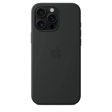 Чехол Silicone Case с MagSafe для iPhone 16 Pro Max, силикон, "Black"