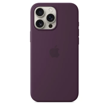 Чехол Silicone Case с MagSafe для iPhone 16 Pro Max, силикон, "Plum"