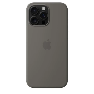 Чехол Silicone Case с MagSafe для iPhone 16 Pro Max, силикон, "Stone Gray"