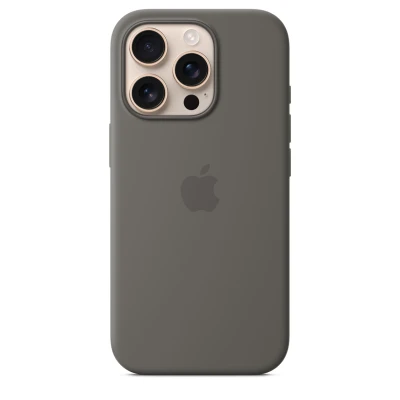 Чехол Silicone Case с MagSafe для iPhone 16 Pro, силикон, "Stone Gray"