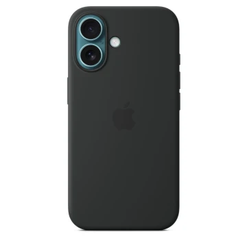 Чехол Silicone Case с MagSafe для iPhone 16, силикон, "Black"