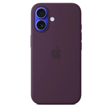 Чехол Silicone Case с MagSafe для iPhone 16, силикон, "Plum"