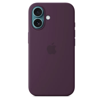 Чехол Silicone Case с MagSafe для iPhone 16, силикон, "Plum"