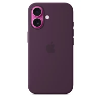 Чехол Silicone Case с MagSafe для iPhone 16, силикон, "Plum"