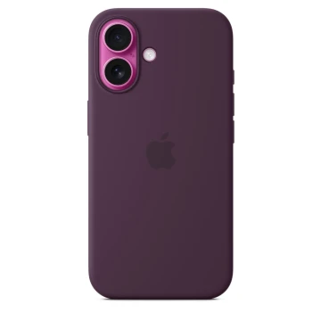 Чехол Silicone Case с MagSafe для iPhone 16, силикон, "Plum"