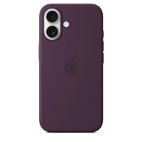 Чехол Silicone Case с MagSafe для iPhone 16, силикон, "Plum"