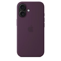 Чехол Silicone Case с MagSafe для iPhone 16, силикон, "Plum"