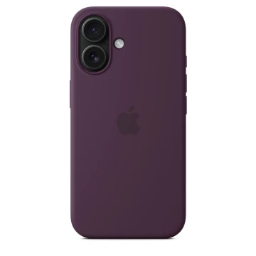 Чехол Silicone Case с MagSafe для iPhone 16, силикон, "Plum"