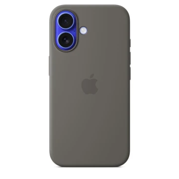 Чехол Silicone Case с MagSafe для iPhone 16, силикон, "Stone Gray"