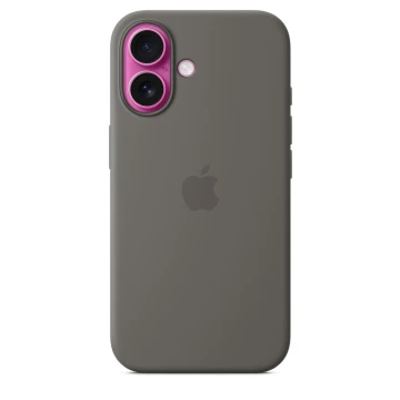 Чехол Silicone Case с MagSafe для iPhone 16, силикон, "Stone Gray"