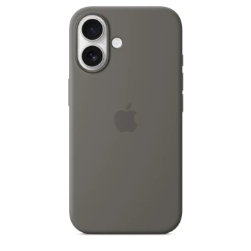 Чехол Silicone Case с MagSafe для iPhone 16, силикон, "Stone Gray"