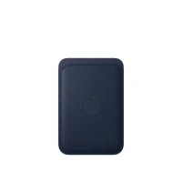 Кожаный кошелёк FineWoven с MagSafe для iPhone 16 Pro, тёмно-синий