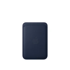 Кожаный кошелёк FineWoven с MagSafe для iPhone 16 Plus, тёмно-синий