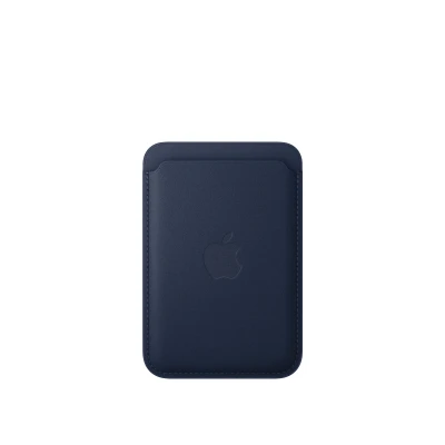 Кожаный кошелёк FineWoven с MagSafe для iPhone 16 Pro, тёмно-синий