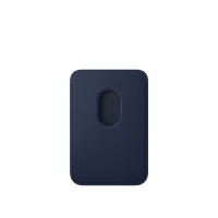 Кожаный кошелёк FineWoven с MagSafe для iPhone 16 Pro, тёмно-синий