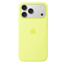 Чехол Silicone Case с MagSafe для iPhone 17 Pro Max, "Neon Yellow"