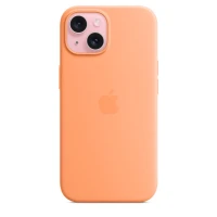 Чехол Silicone Case для iPhone 15 Plus, силикон, "Orange Sorbet"