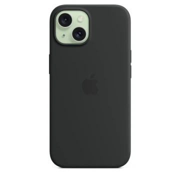 Чехол Silicone Case для iPhone 15, силикон, "Black"