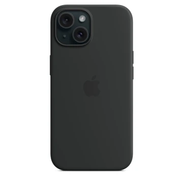 Чехол Silicone Case для iPhone 15, силикон, "Black"