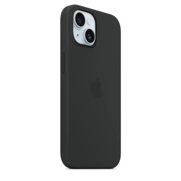Чехол Silicone Case для iPhone 15, силикон, "Black"