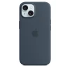 Чехол Silicone Case для iPhone 15 Plus, силикон, "Storm Blue"