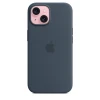 Чехол Silicone Case для iPhone 15 Plus, силикон, "Storm Blue"