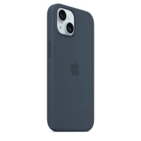 Чехол Silicone Case для iPhone 15 Plus, силикон, "Storm Blue"