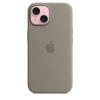 Чехол Silicone Case для iPhone 15, силикон, "Clay"