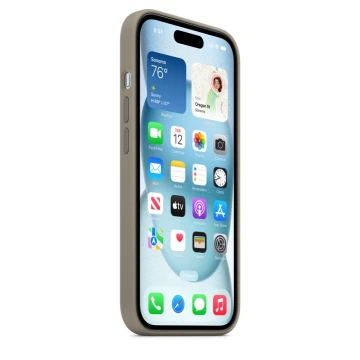 Чехол Silicone Case для iPhone 15, силикон, "Clay"