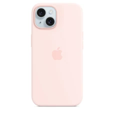 Чехол Silicone Case для iPhone 15 Plus, силикон, "Light Pink"