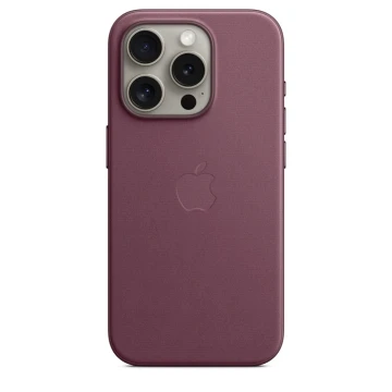 Накладка Apple FineWoven Case с MagSafe для iPhone 15 Pro, бордовый