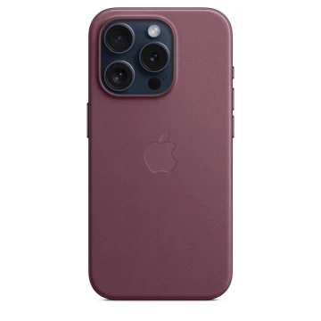 Накладка Apple FineWoven Case с MagSafe для iPhone 15 Pro, бордовый
