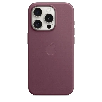 Накладка Apple FineWoven Case с MagSafe для iPhone 15 Pro, бордовый