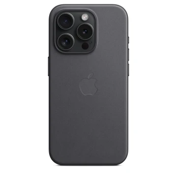 Накладка Apple FineWoven Case с MagSafe для iPhone 15 Pro, чёрный