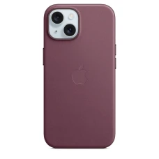 Накладка Apple FineWoven Case с MagSafe для iPhone 15 Plus, бордовый