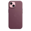 Накладка Apple FineWoven Case с MagSafe для iPhone 15 Plus, бордовый
