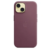 Накладка Apple FineWoven Case с MagSafe для iPhone 15 Plus, бордовый